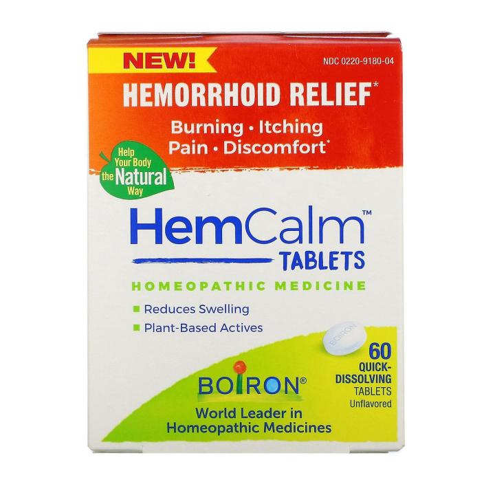 Boiron HemCalm Hemorrhoid Relief 60 tabs