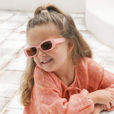 Kids Fashion Small Rectangle Sunglasses Children Boy Girls Square Frame Eyeglasses Sun Glasses Baby UV400 Protection Eyewear
