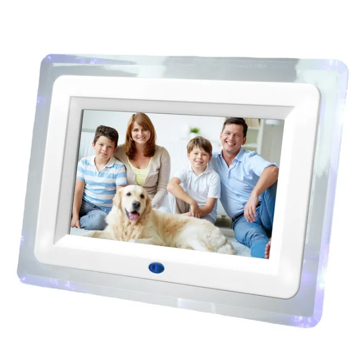 Digital Photo Frame,UltraThin Portable 7 Inch Electronic Frame HD