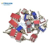 MTS-102/103/202/203/302/303/402/403/123/223 Mini Toggle Switch 125V/6A 250V/3A 3/6/12 Pin 2/3 Position Copper/Silver Contact