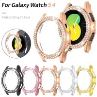 Lightweight Bling Diamond Case for Samsung Galaxy Watch 5 4 Cover 40mm 44mm Women PC Protective Frame Hard Bumper