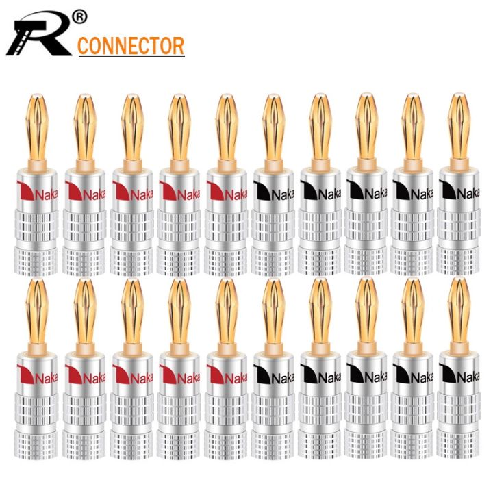 cw-20pcs-10pairs-plugs-gold-plated-4mm-banana-with-screw-lock-audio-jack-plugs-black-red