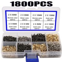 1800pcs 2MM Small Screw Flat Head Cross Wood Screws Self Tapping Screw Dssortment Cabinet Multifunctional Screw Set Fasteners