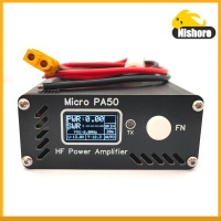 Nishore-50W PA50ขนาดเล็ก3.5MHz-28.5MHz จอแสดงผลอัจฉริยะ Shortwave เครื่องขยายเสียงพลังงาน HF อำนาจ/SWR Meter + ฟิลเตอร์ LPF สำหรับวิทยุ