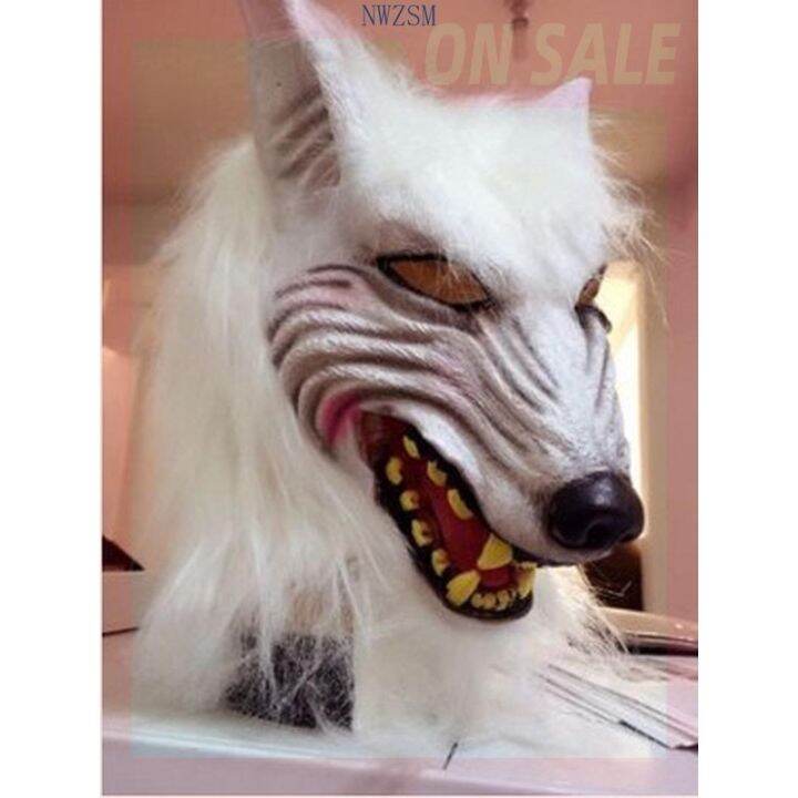 ♝New Wolf Mask Werewolf Mask Cosplay Animal Head Halloween Costume