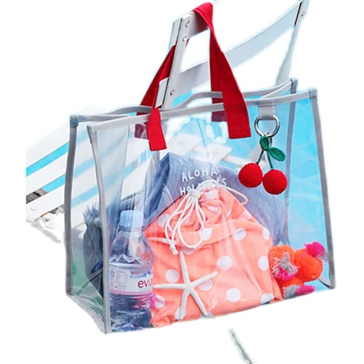 portable-beach-bag-waterproof-large-capacity-pvc-transparent-simple-fitness-swimming-bag-dry-and-wet-separation-handbag-female-summer-may