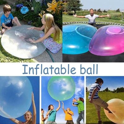 ♈❅✻ Bubble Ball 80cm ลูกบอลเป่าลม น้ําหนักเบา แบบพกพา ใช้ซ้ําได้ ใช้ง่าย สําหรับสระว่ายน้ํา ชายหาด กลางแจ้ง SA6313