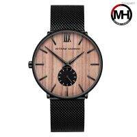 นาฬิกาผู้ชาย Hannah Martin wood man Shi Yingchao table waterproof watch contracted temperament wrist