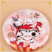 CHUN 1PC tinplate round Macaron กล่องขนมขนาดเล็กเก็บเหรียญเครื่องประดับ Candy Case