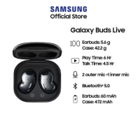 หูฟัง Galaxy Buds Live R180 หูฟังไร้สายบลูทูธ ลดเสียงรบกวน ใช้งานง่าย พกพาได้ทุกที่  (รับประกันสินค้า100%)