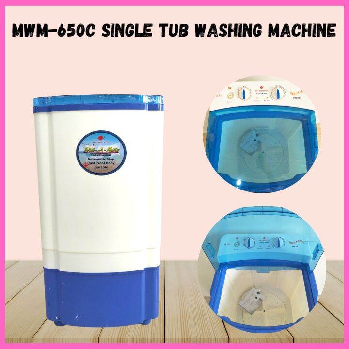 Micromatic Single Tub Washing Machine MWM650C Lazada PH