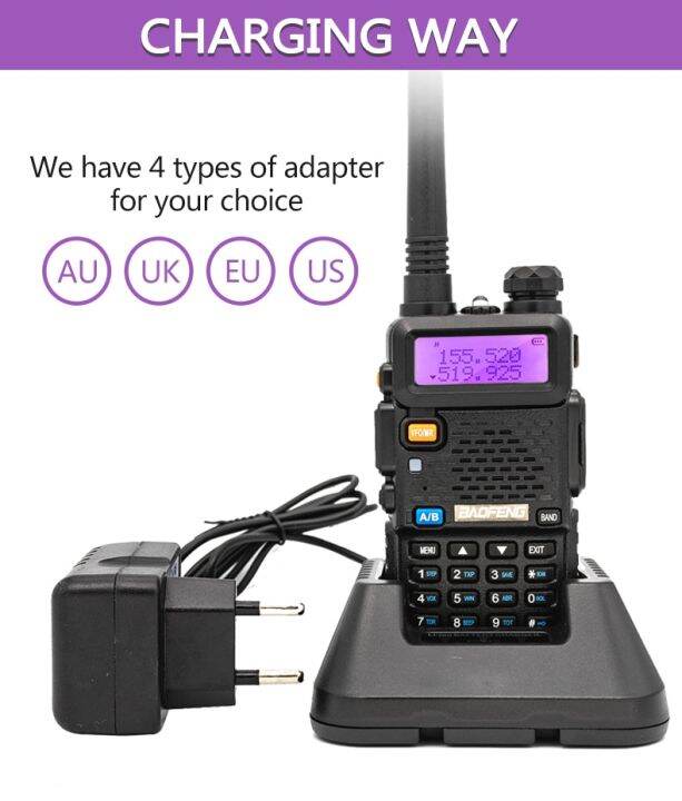 Baofeng UV5R 8W/5W Portable High Power WalkieTalkie UV5R VHF UHF Dual Band Two Way CB Ham