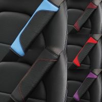 Car Seat Belt Cover Carbon Fiber Leather Universal Auto Seat Belt Covers Shoulder Protection Seat Covers