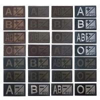 Embroidered Blood Type Patch Badge A+ B+ AB+ Pos Knapsack Tactical Badge Patch Patches for Clothing Embroidery Sewing Military Adhesives Tape