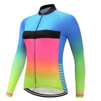 Long Sleeve Jersey Bicycle Road Clothes Outdoor Women Cycling Jacket Bike MTB Coat Uniform Top Wear Bib Shirt Wicking T-Shirt