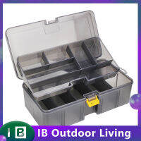 Lure Tackle Box ทนต่อแรงกระแทกความแข็งแรงสูง Double Layer โปร่งแสงเหยื่อเคสอุปกรณ์ตกปลา