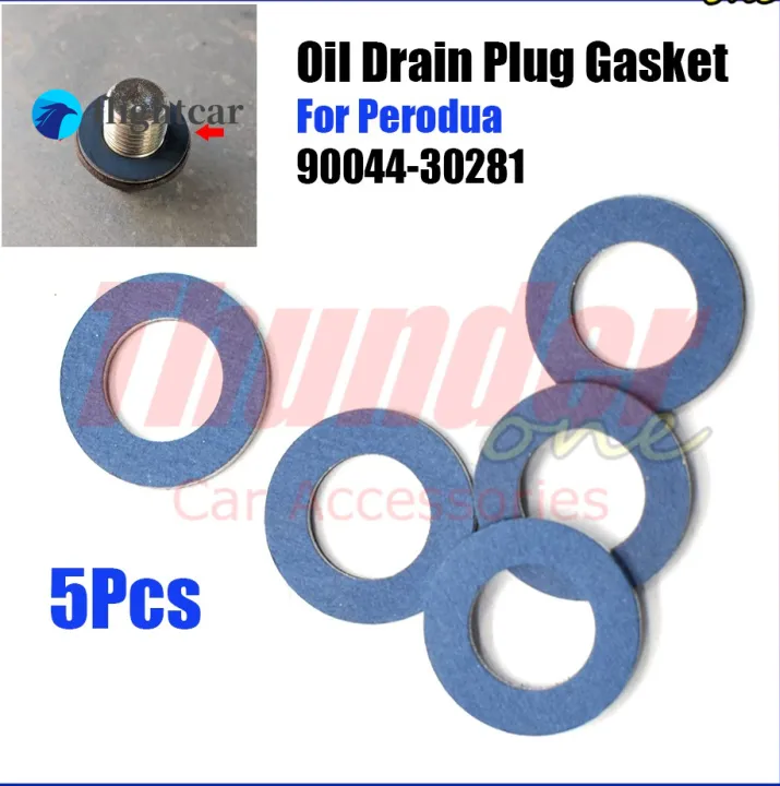 （FT）5Pcs Engine Oil Drain Plug Gasket For PERODUA MYVI KANCIL AXIA VIVA