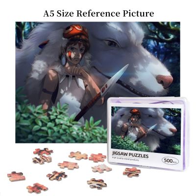 Studio Ghibli Prinzessin Mononoke Wooden Jigsaw Puzzle 500 Pieces Educational Toy Painting Art Decor Decompression toys 500pcs