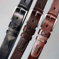 --npd230726◎♞ Import head layer cowhide handmade belt sense of senior business casual belt original design tide male belt