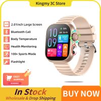 SENBONO New Smart Watch Men Women Bluetooth Call Body Temperature Flashlight Watch 100 Sports Tracker Custom Dials Smartwatch