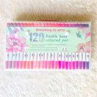 Markers 120 สี ปากกาไฮไลท์ 2 หัว