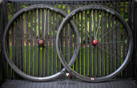 ล้อคาร์บอน เสือหมอบ Novatec R3 (หน้า)+R5(หลัง) ริมเบรค carbon wheelset