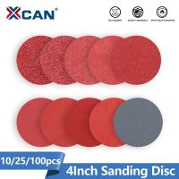 XCAN Sanding Disc 4Inch Hook Loop Sanding Discs 100mm Round Sandpaper Grit 80-3000 For Abrasive Tools 10pcs/25pcs/100pcs