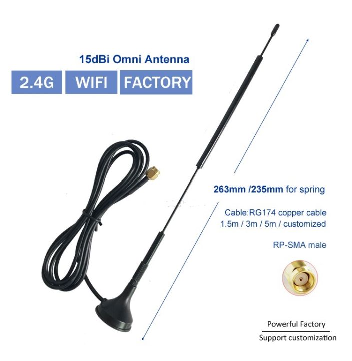 เสาอากาศ-wifi-2-4ghz-15dbi-signal-boosterhigh-gain-omni-coil-spring-antenna-with-magnetic-bottom