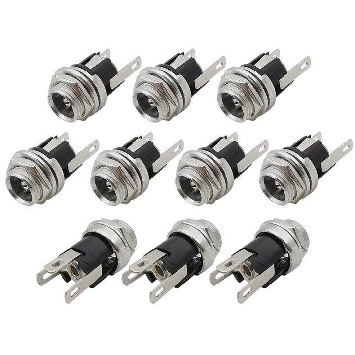 10-5pcs-dc-025m-5-5x2-1mm-dc-socket-connector-5-5-x-2-1mm-dc-power-supply-female-jack-plug-panel-mount-connectors-adapter-wires-leads-adapters