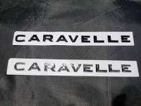 โลโก้ตัวอักษร แยก คาราเวล โฟลค์สวาเก้น ใหม่ ขนาด 23.5 * 1.5 cm CARAVELLE Volkswagen letter silver/black logo 2020