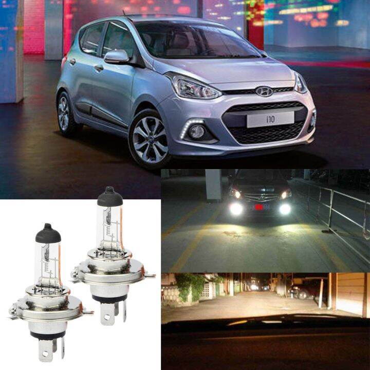 1 Year warranty (2pcs) 12V 6055W H4 Bulb 30 More Brightness Light