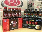 Sẵn Hàng  Nước Hồng Sâm Chai Và Nước Đông Trùng Chai Hàn Quốc Hộp 10 chai