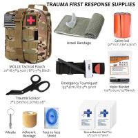 Mergency Survival First Aid Kit Military Tactical Admin Pouch EMT Bug Out Bag Camping Gear Tactical Molle IFAK EMT for Trauma