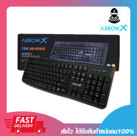 คีย์บอร์ด ARROW X YDK-SK-K8620 Keyboard (EN/TH) ปุ่มนุ่ม สบายมือ รับประกันสินค้า  1 ปี