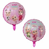 50pcs 18inch Cry Babies Foil Balloons Crying Doll Princess Helium Globos Baby Shower Girls Birthday Party Decorations Kids Toys