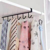 Iron 6/12 Hooks Storage Shelf Wardrobe Cabinet Metal Under Shelves Mug Cup Hanger Bathroom Kitchen Organizer Hanging Rack Holder