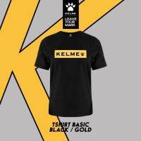 2023 New Kelme TShirt Basic-สีดำ ทอง