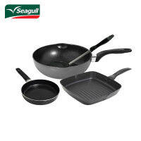 Seagull ชุดกระทะนอนสติ๊กมิกซ์ 4 ชิ้น รหัส 110001038[ #Cookware Sets  ]