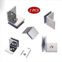 ●✆ Casting 304 stainless steel wall to glass connector glass clip glass clamp glass fitting shower room hardware fitting 2 pcs