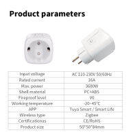 YW+ เต้ารับกราฟฟิตี zigbee ปลั๊กมาตรฐานยุโรปเชื่อมต่อเกตเวย์กราฟฟิตีควบคุมด้วยเสียงพร้อมรีเลย์ 16A การวัด