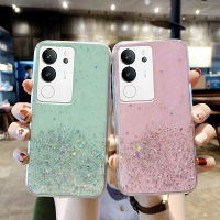 เคสโทรศัพท์ Vivo V29 5G ใหม่2023เลื่อมมันวาวการออกแบบท้องฟ้าเต็มไปด้วยดวงดาวซิลิโคนใสกันกระแทกปลอกอ่อนเคสVivo V29 5G เคสโทรศัพท์สวย