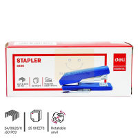 Deli 0326 Stapler เครื่องเย็บกระดาษ มีที่ถอนลวดในตัว ที่เย็บกระดาษ เครื่องเขียน 25 แผ่น / ครั้ง