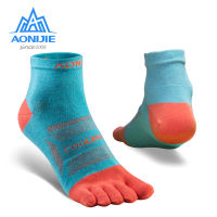 AONIJIE 3PairsSet Breathable Five Toe Socks Ultralight Low Cut Athletic Quarter Socks For Outdoor Sports Trail Running Cycling