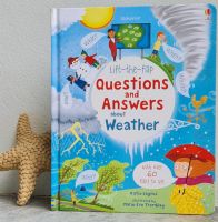 Lift-The-Flap  Questions and answers about weather board book เหมาะสำหรับ 3+ กระดาษแข็งหนาทุกหน้า