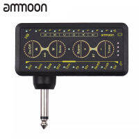 ammoon Multi-Effects หูฟังกีตาร์เครื่องขยายเสียงชาร์จกระเป๋าหูฟังแอมป์กีต้าร์พร้อมแจ็ค3.5มม.10 Preamp Chorus Phaser Reverb Delay จูนเนอร์ส่วนบุคคล Practice