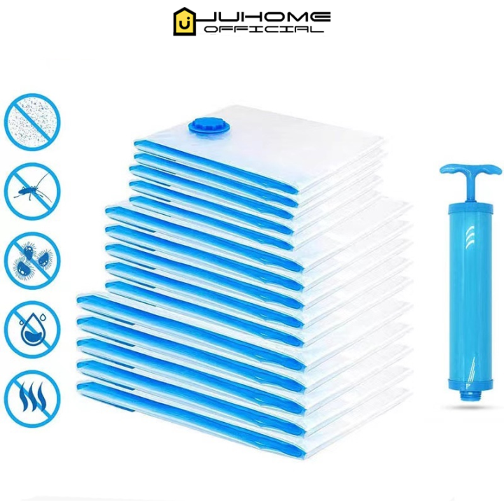 Ready Stock JUHome Vacuum Bags Travel Storage Resealable Vacuum