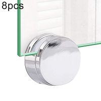 8 pieces of 22mm/27mm zinc alloy round glass holder wall-mounted bathroom mirror holder round jacket holder retail hot sale 2021