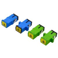 ✕▥□ 10pcs NEW Optic Fiber Adapter Connector SC Simplex Fiber Optic Adapter Coupler Flange With Dust Cover Special Free Shipping