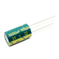 100PCS 1000UF 25V 25V1000UF Aluminum Electrolytic Capacitor high-frequency 10X17MM