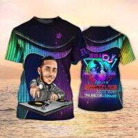 New DJ rock t-shirts for men Hotel nightclub fashion trend neutral clothing 3D musical instrument printed o-neck plus size OPS sport